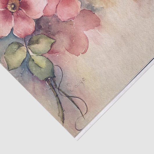 rosa Dogwood Seidenpapier (Ausschnitt)