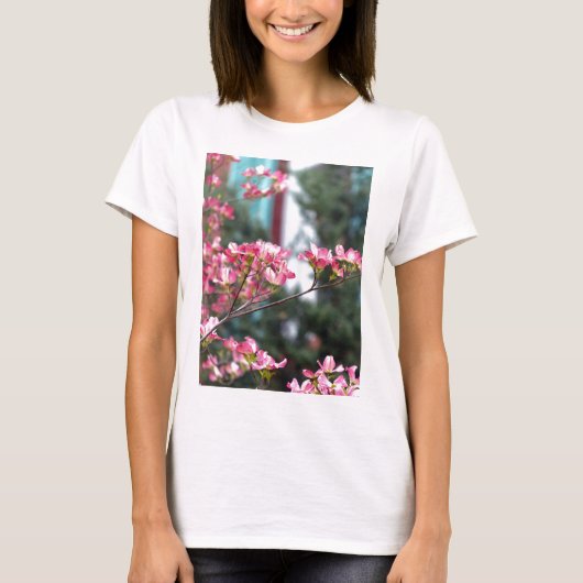 Rosa Dogwood T-Shirt (Vorderseite)