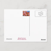 Rosa Dogwood Tree Blume Postkarte Blütenbaum (Rückseite)