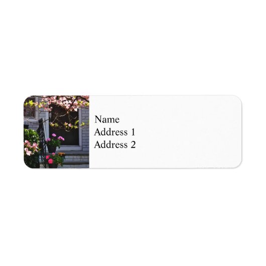 Rosa Dogwood und Pots of Geraniums (Vorne)