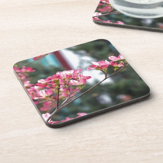 Rosa Dogwood Untersetzer (Linke Seite)