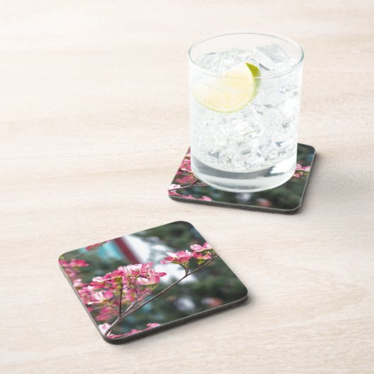 Rosa Dogwood Untersetzer (Rechte Seite)