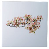 Rosa-Dogwood-Zweigstelle Fliese (Vorderseite)