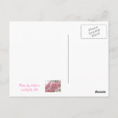 Rosa Dogwoods Postkarte (Rückseite)