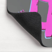 Rosa Dollarzeichen Mousepad (Ecke)