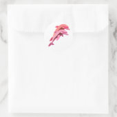 Rosa Dolphin Design Sticker (Tasche)