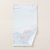 Rosa Dolphin Personalisiertes Badetuch Set (Handtuch)