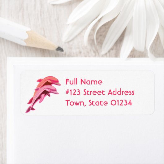 Rosa Dolphin Rücksendeadresse (Insitu)