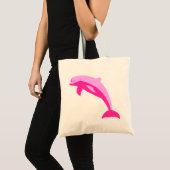 Rosa Dolphin Tragetasche (Vorderseite (Produkt))