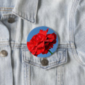 Rosa Don Juan Rose mit blauem Himmel Button (Beispiel)