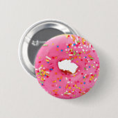 Rosa Donut Button (Vorne & Hinten)