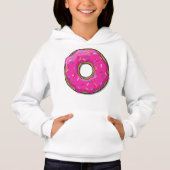 Rosa Donut, Doughnut, Eisen, Sprinklen, Zuckerguss Hoodie (Vorderseite)