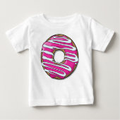 Rosa Donut, Doughnut, Icing, Zuckerguss, Glaze Baby T-shirt (Vorderseite)