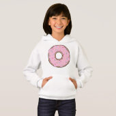 Rosa Donut, Doughnut, Zuckerguss, Eisen, Sprinklen Hoodie (Vorne ganz)