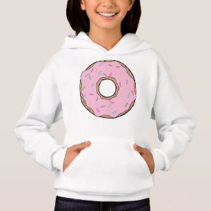 Rosa Donut, Doughnut, Zuckerguss, Eisen, Sprinklen Hoodie