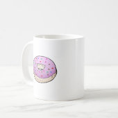 Rosa Donut Kaffeetasse (Vorderseite Links)