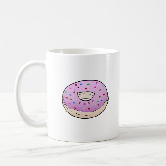 Rosa Donut Kaffeetasse (Links)