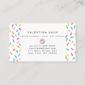 Rosa Donut-Logo Visitenkarte (Rückseite)