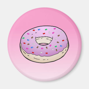 Rosa Donut Magnet
