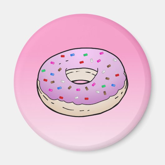 Rosa Donut Magnet (Vorne)