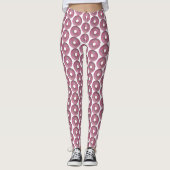 Rosa Donut mit Sprinklen Leggings (Vorderseite)