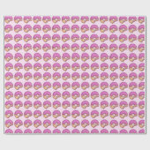 Rosa Donut-Papier für Wrapping Geschenkpapier (Flach)