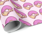 Rosa Donut-Papier für Wrapping Geschenkpapier (Rolleneckpunkt)