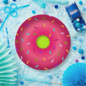 Rosa Donut Pappteller (Party)