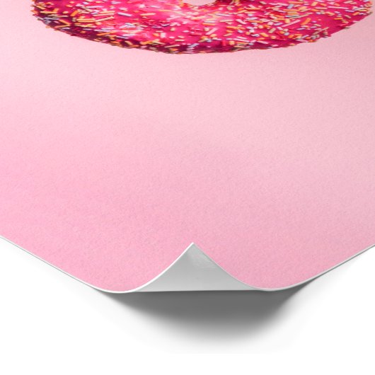 Rosa Donut Poster (Ecke)