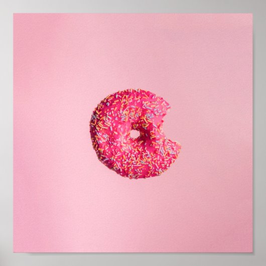 Rosa Donut Poster (Vorne)