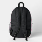 Rosa Donut-Rucksack Bedruckter Rucksack (Rückseite)