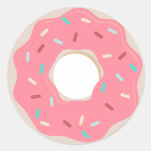 Rosa Donut Sticker