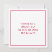 Rosa Donut und Kaffee | Behalt in Touch Karte (Rückseite)