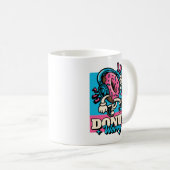 Rosa Donut Worry Kaffeetasse (VorderseiteRechts)