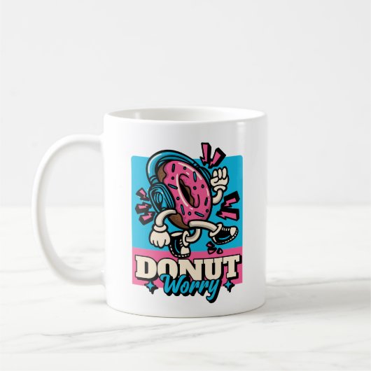 Rosa Donut Worry Kaffeetasse (Links)