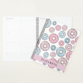 Rosa Donuts, blaue Donuts, Sprinklen, Ihr Name Planer (Anzeige)
