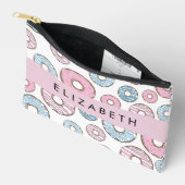 Rosa Donuts, blaue Donuts, Sprinklen, Ihr Name Zubehörtasche (Offen)