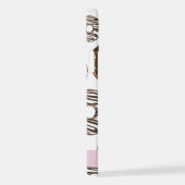 Rosa Donuts, braune Donuts, Sprinklen, Ihr Name iPhone Hülle (Rechte Seite)