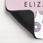 Rosa Donuts, Lila Donuts, Sprinklen, Ihr Name Mousepad (Ecke)