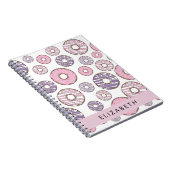 Rosa Donuts, Lila Donuts, Sprinklen, Ihr Name Notizblock (Rechte Seite)