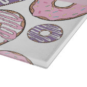 Rosa Donuts, Lila Donuts, Sprinklen, Ihr Name Schneidebrett (Ecke)