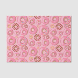 Rosa Donuts Muster Seidenpapier