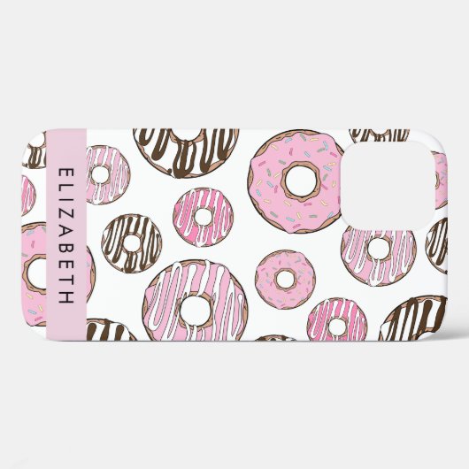 Rosa Donuts, weiße Donuts, Sprinklen, Ihr Name Case-Mate iPhone Hülle (Rückseite (Horizontal))
