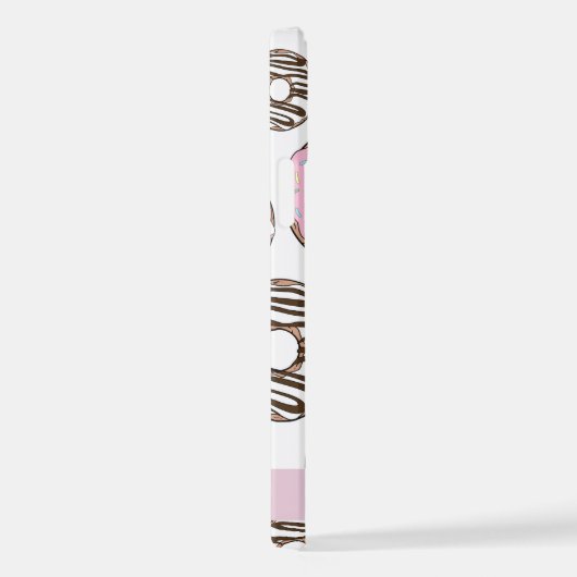 Rosa Donuts, weiße Donuts, Sprinklen, Ihr Name iPhone Hülle (Rechte Seite)