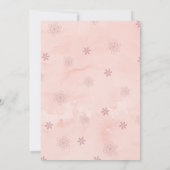 Rosa-Doodle-Blume-Foto Einladung (Rückseite)