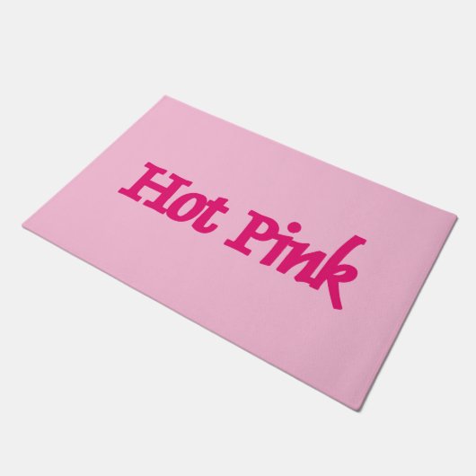 Rosa-Doormat Fußmatte (Schrägansicht)