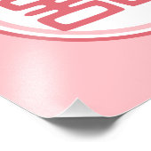 Rosa Doppelglücke - Runde Fotodruck (Ecke)