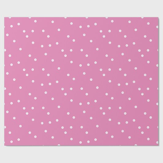 Rosa Doppelpunkte Geschenkpapier (Flach)