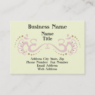 Rosa Doppelt-OM-Visitenkarte Visitenkarte