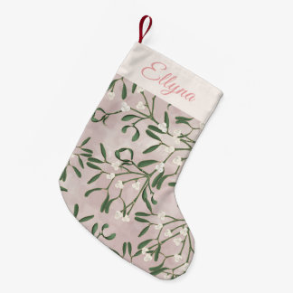 Rosa doppelte Mistelzweig- und fantasievolle Weihn Kleiner Weihnachtsstrumpf